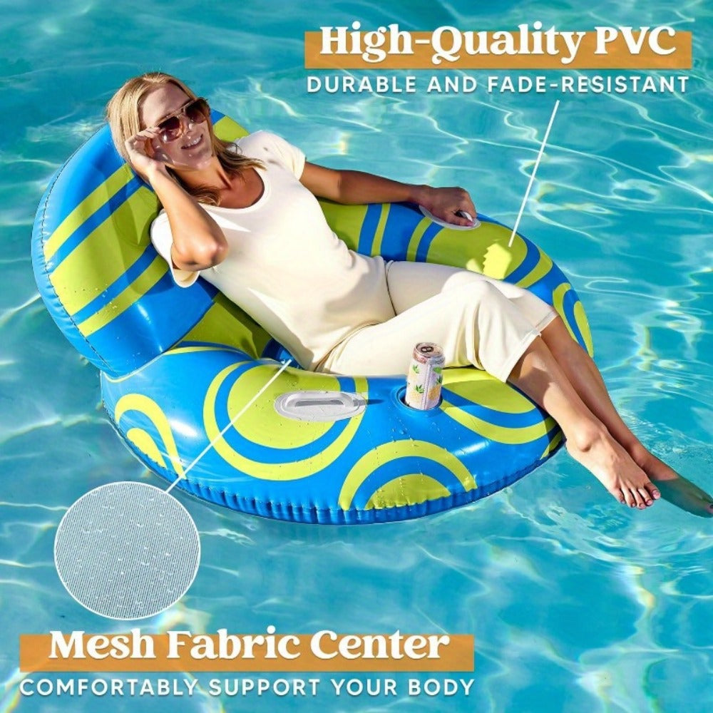Pool Float Chair with a Raised Backrest and the Dual Handles — image 6