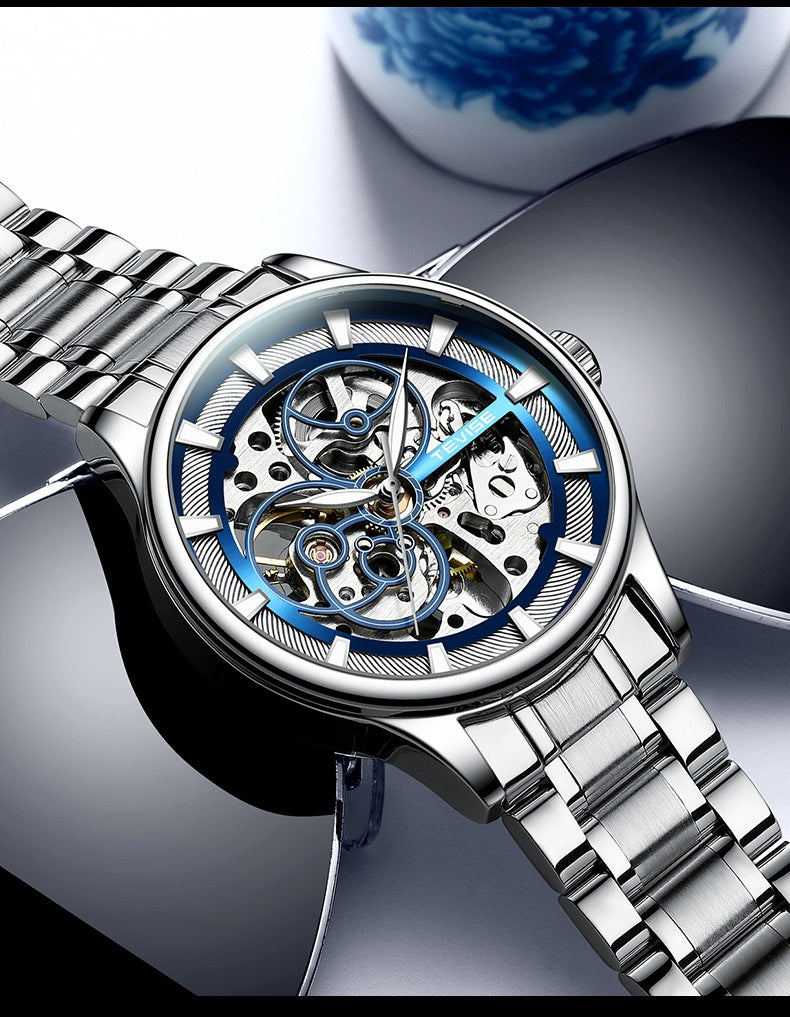 Men's Luminous Day And Night Star Mechanical Watch