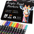 Double-Ended Acrylic Paint Pen Set with Brush and Fine Tips in 48- or 72-Piece Checkout Options — image 16