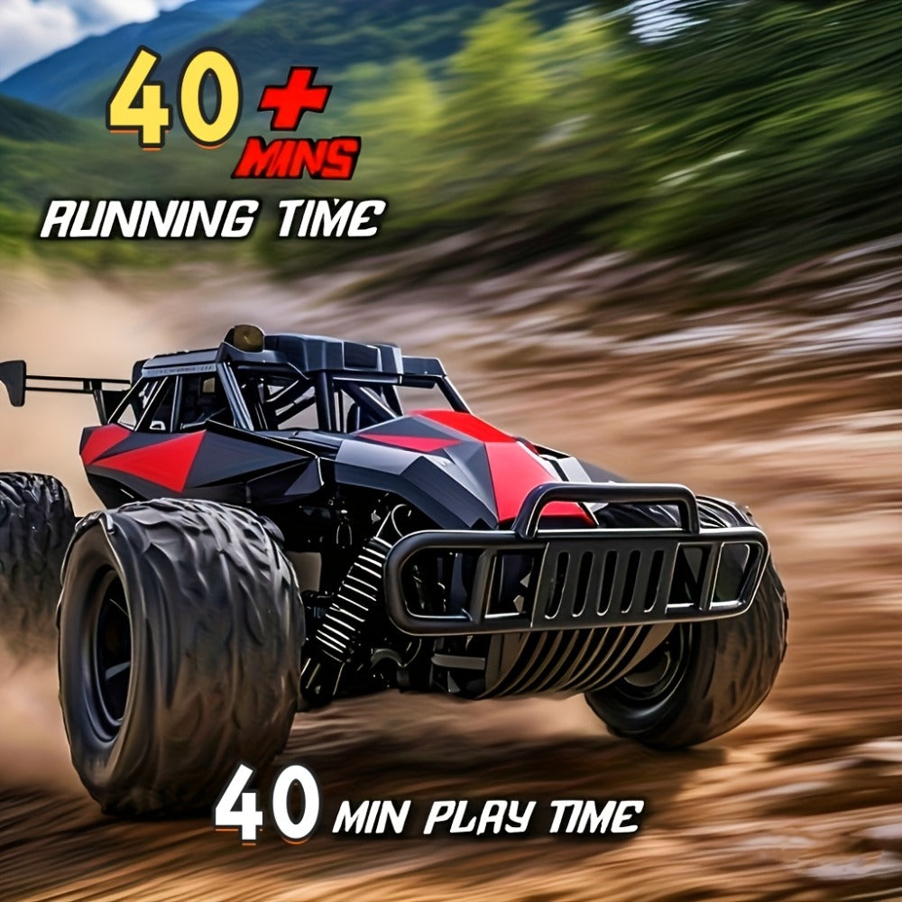 RC Off-Road Car with LED Lights for Kids Ages 6+, High Speed Remote Control Buggy Light-Up RC Truck for Boys & Girls — image 