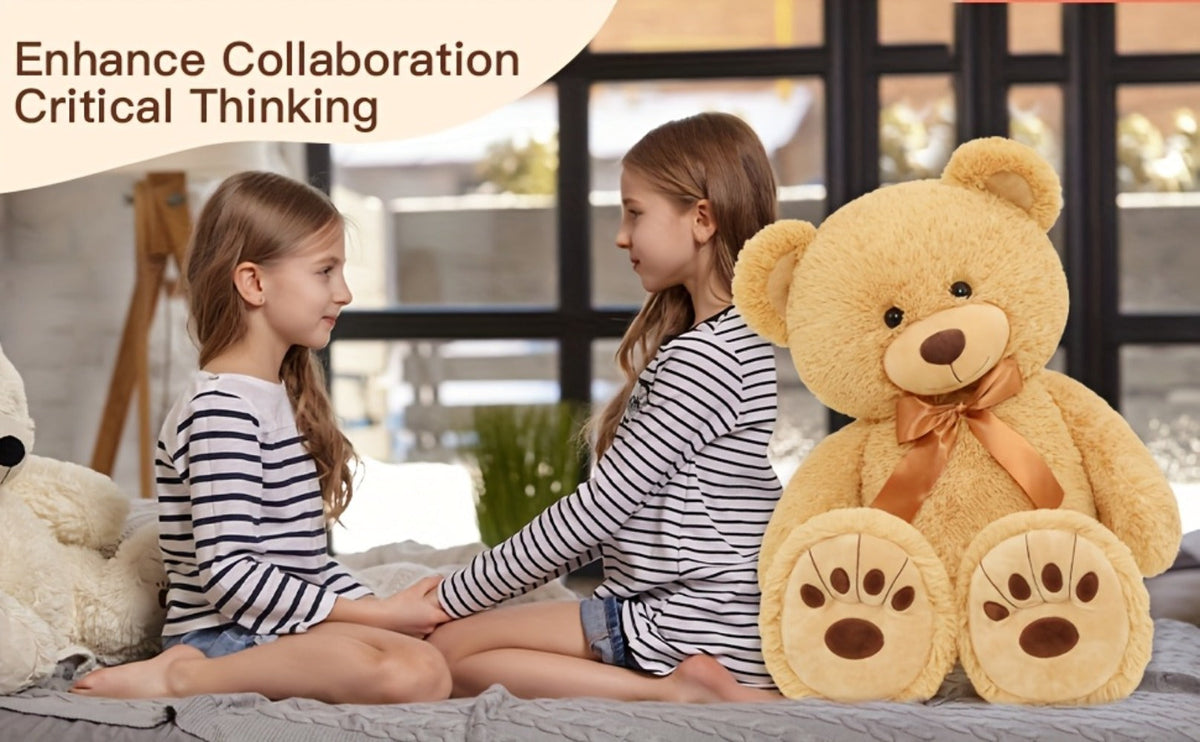 Stuffed Animal Giant Brown Teddy Bear with Oversized Seated Shape and Photo-Color Option for Room Decor — image 8