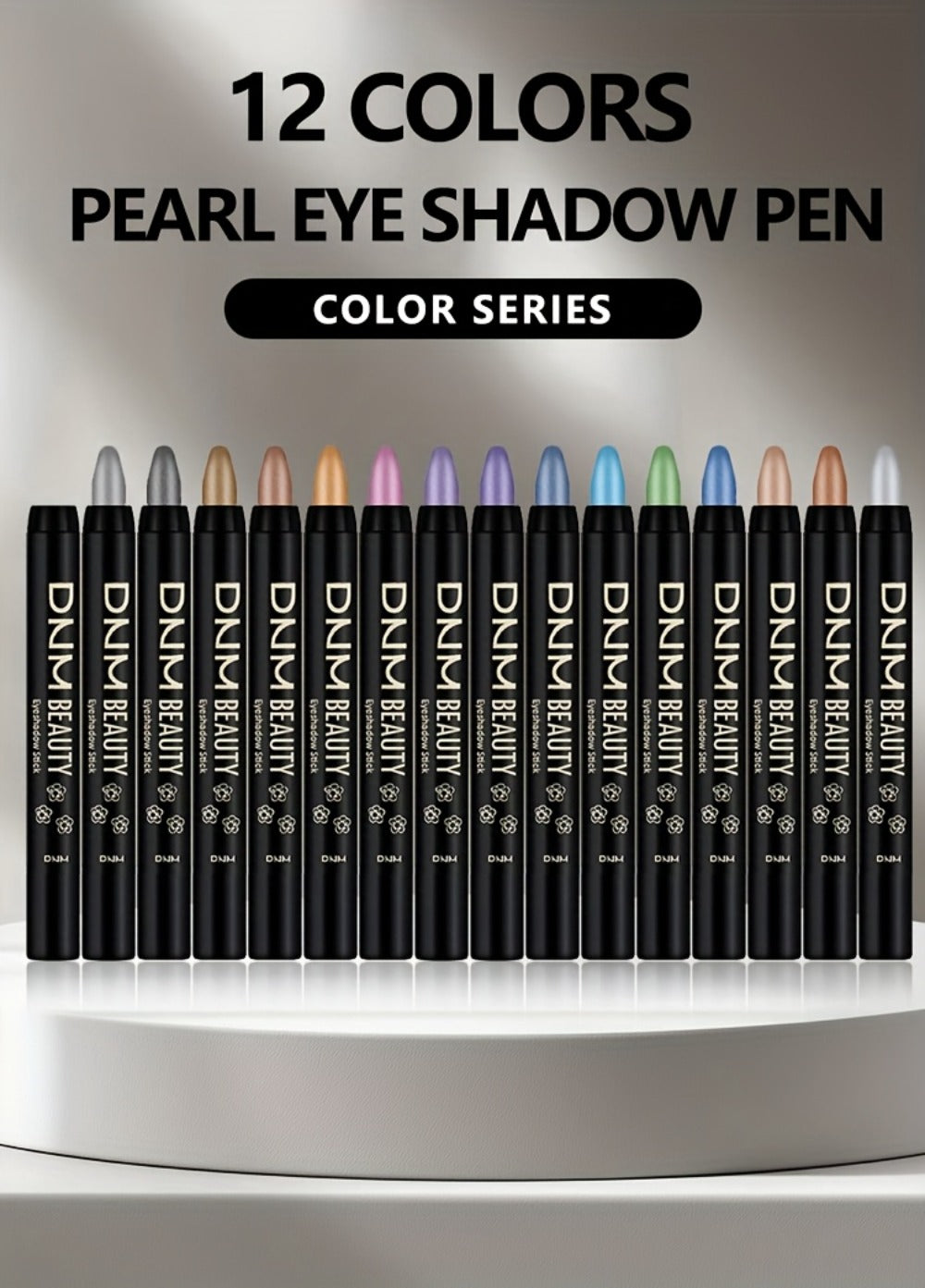 Gel Eyeshadow Stick Pencil Set 16 Colors Pearl Shimmer Matte Blendable Eye Makeup Crayons, for Makeup, Travel and Everyday Va
