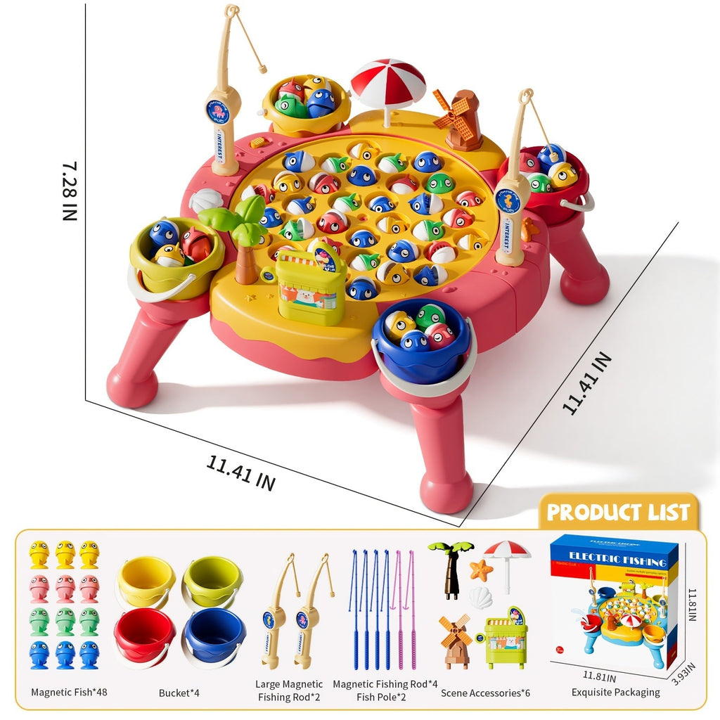 Magnetic Fishing Game for Kids 66 Pieces, Ocean Fishing Toy Set with Rods for Toddlers Ages 3 4 5 6 — image 25