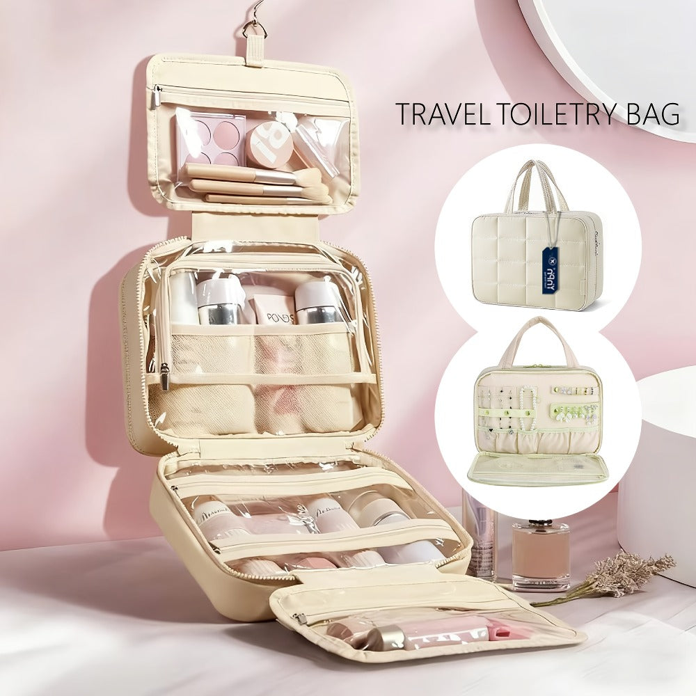 Hanging Travel Toiletry Bag Large Capacity for Full-Size Products Waterproof Cosmetic Organizer with Hook — image 5