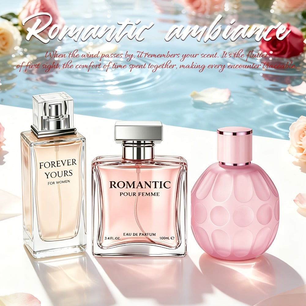 Women's Perfume Set 3-Pack Signature Fragrance Collection 10.1oz - Quince Lychee Musk, Pear Vanilla Sandalwood & Amber Berry 