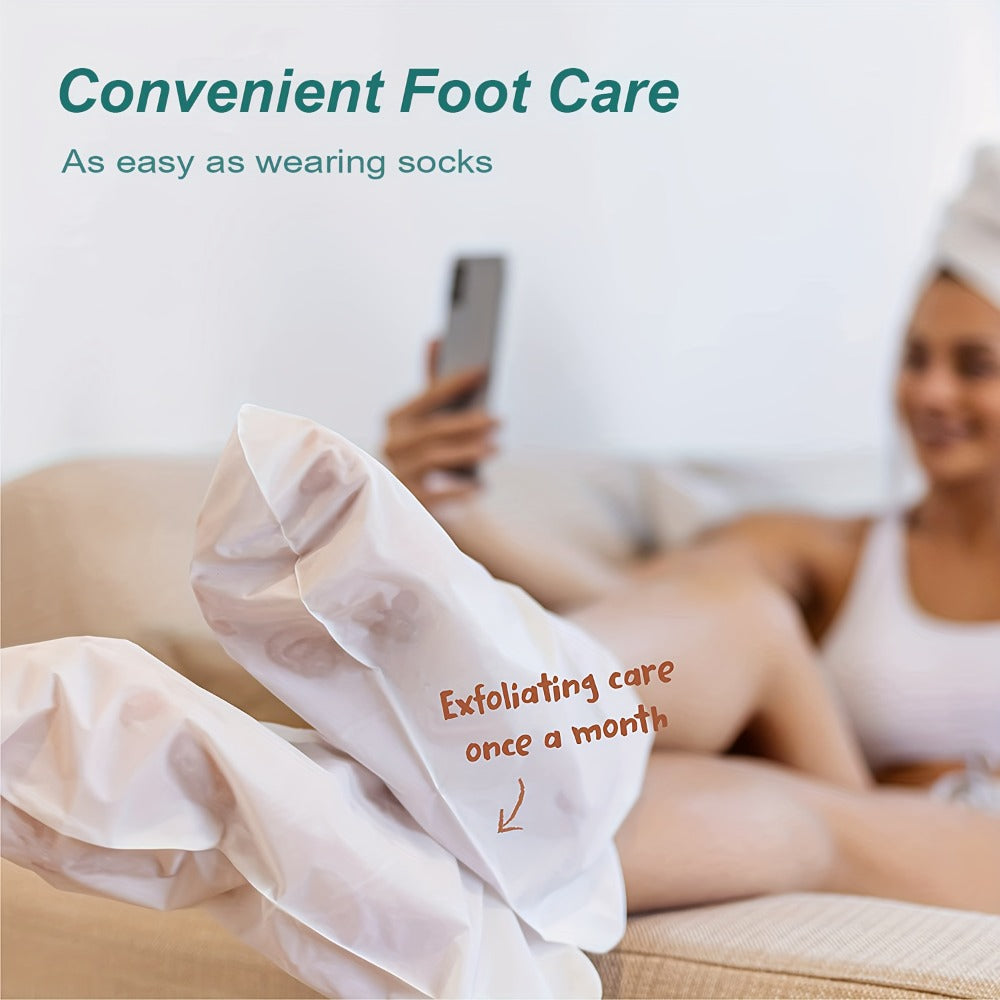 Foot Peel Mask Exfoliating Socks Dead Skin Remover Moisturizing Firming Brightening Hypoallergenic Peeling Treatment for Dry 