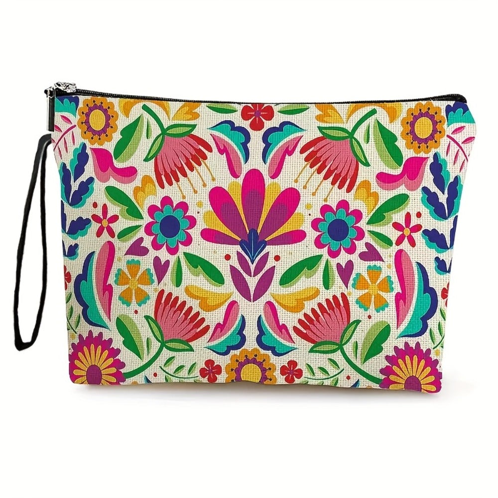 Makeup Bag Four-Piece Zipper Pouch Set in Floral or Animal Prints for Travel, Vanity and Everyday Beauty Storage — image 2