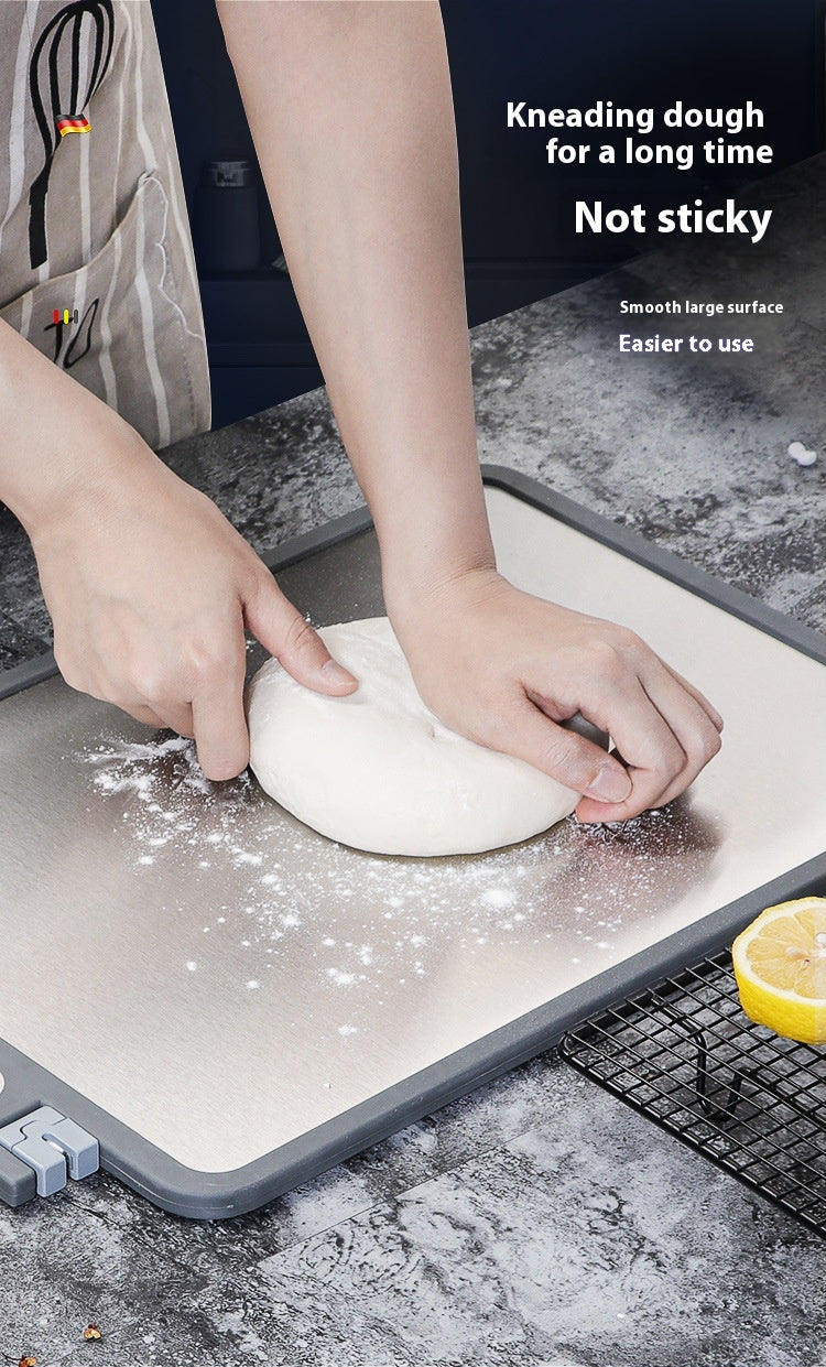 Cutting Board 304 Stainless Steel Chopping Board Kitchen Plastic Cutting Board Sharpening Double-sided Cutting Board