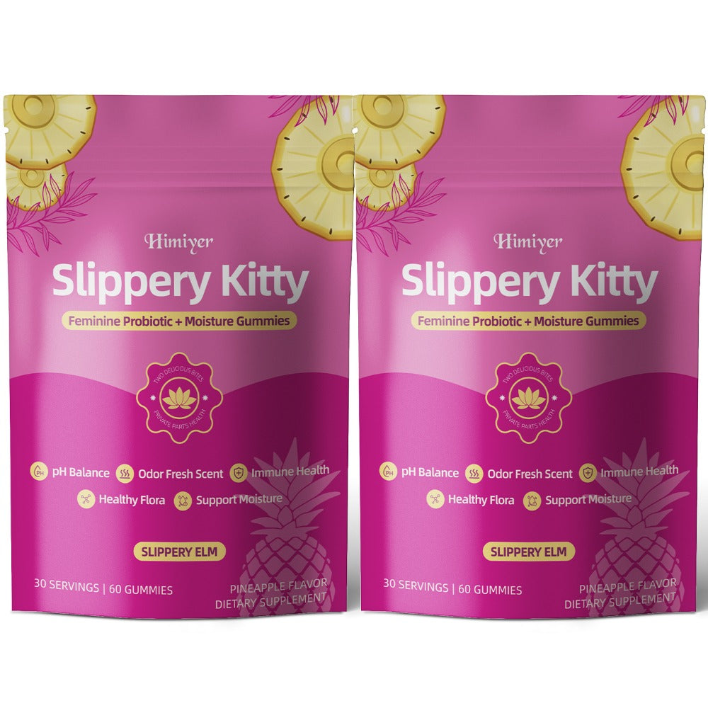 Women's Probiotic Gummies with Slippery Elm for pH Balance & Freshness, Pineapple Flavour, 60 Gummies — image 9