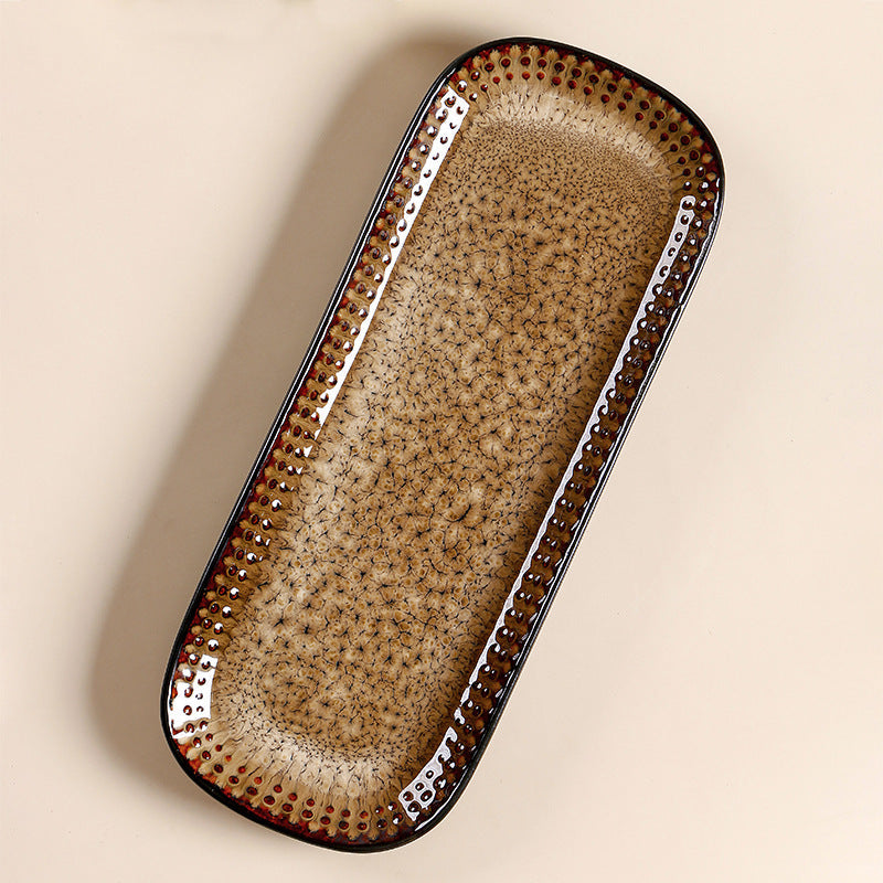 Creative Vintage Rectangular Ceramic Serving Tray