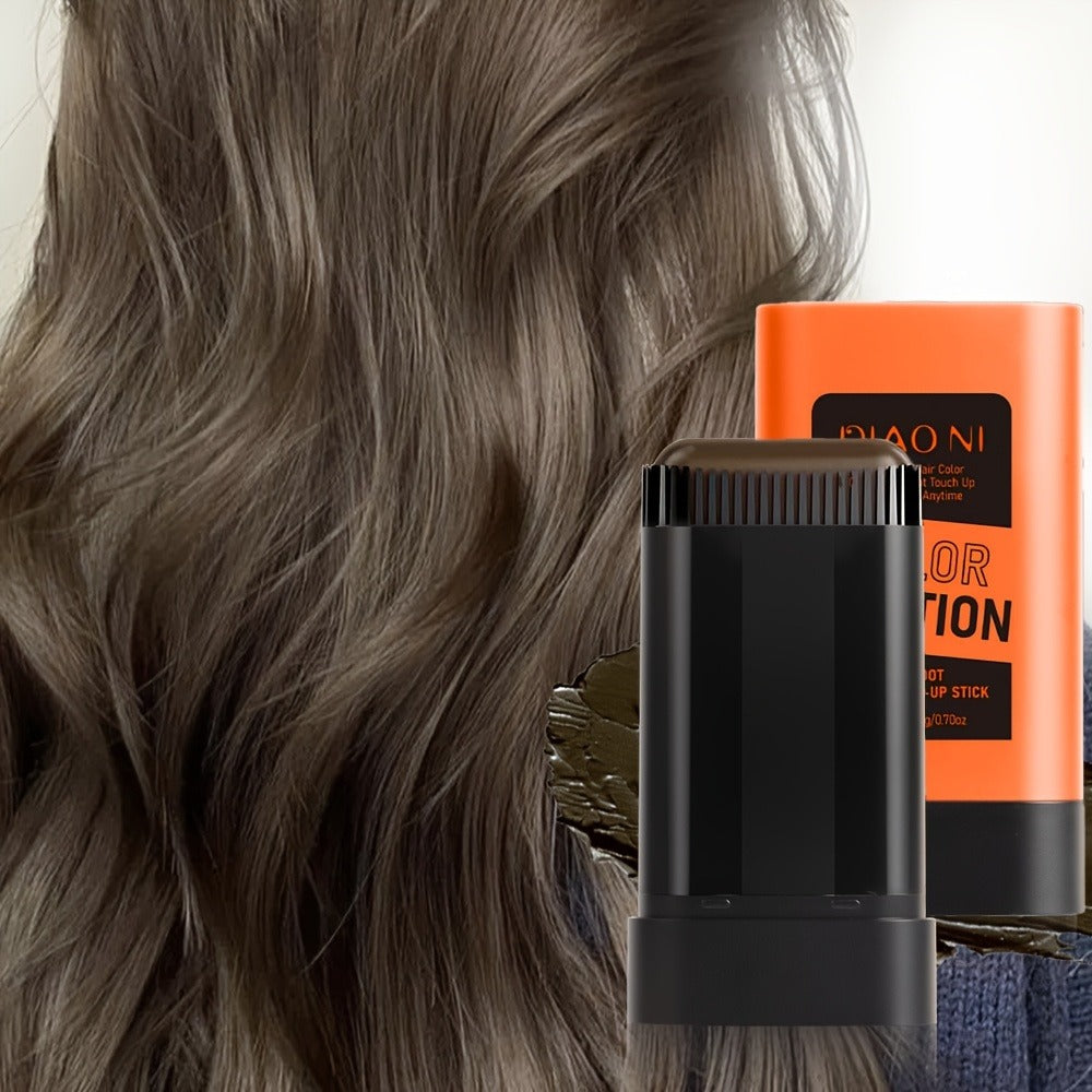 Portable Gray Root Cover Stick 2pcs, Disposable Hair Root Touch-Up with Plant-Based Squalane, Instant Gray Coverage — image 1