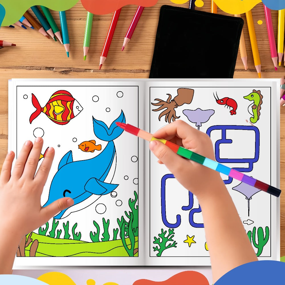 Bulk Coloring Books for Kids 26 Pack – Dinosaur Mermaid Animal Themes Party Favors Goodie Bag Stuffers for Birthday Classroom