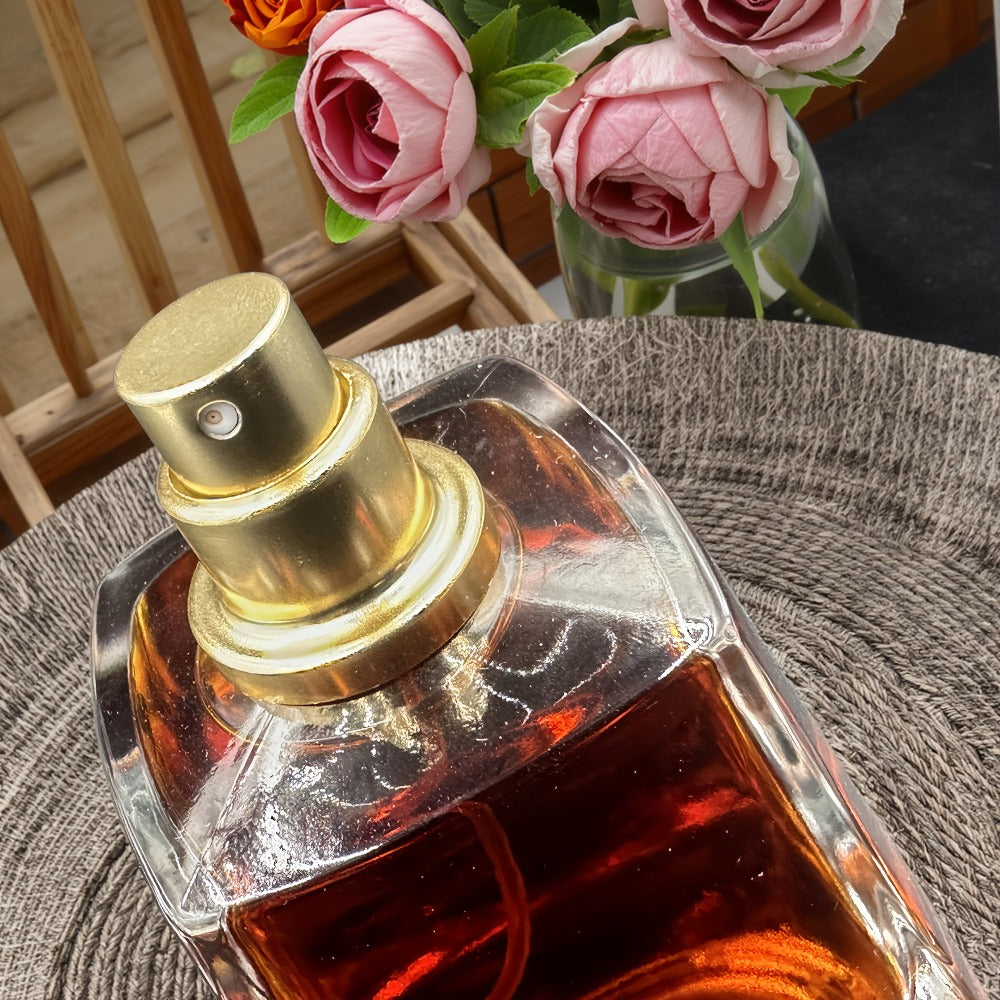 Mens Perfume Amber Wood 3.4oz Pure Parfum Woody Oriental Fragrance Middle Eastern Scent Daily Wear Date Night Gift for Him — 