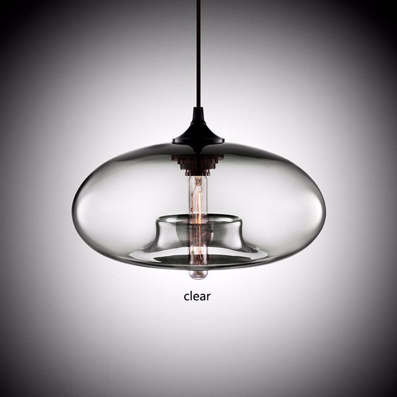 Nordic Modern Loft Pendant Lamp Glass Lustre Industrial Decor Hanging Lights Fixtures