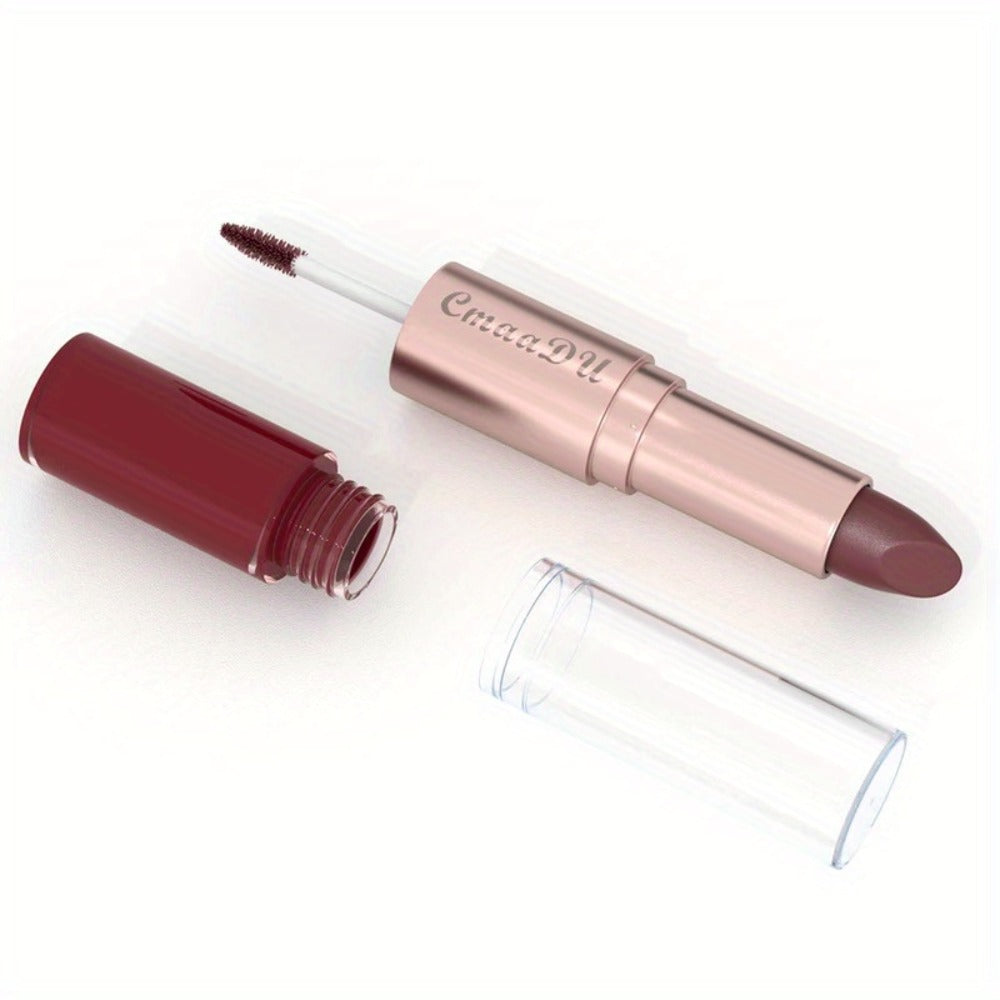 Dual-Ended Matte Lipstick & Lip Gloss Set 4pcs, 2-in-1 Velvety Lip Color, Non-Drying Comfortable Formula — image 15