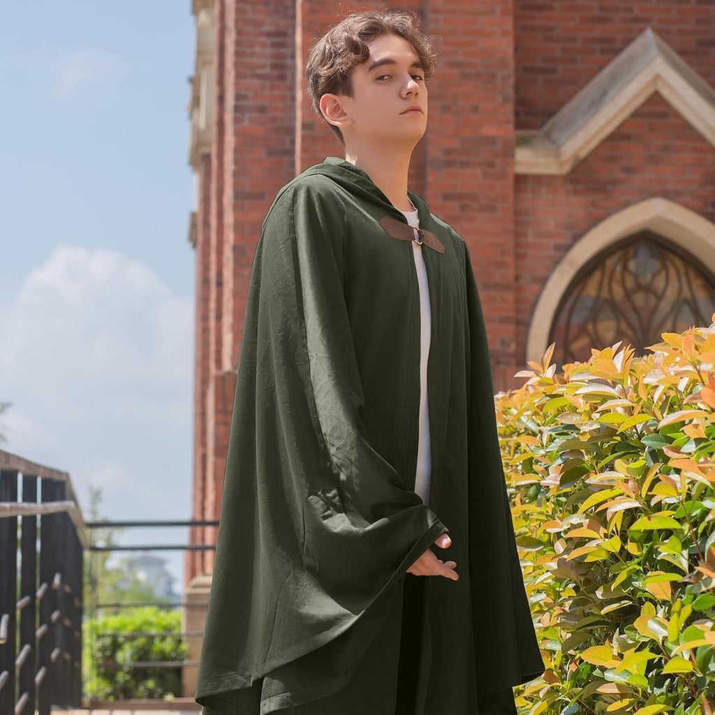 Men's Velvet Cloak With Hood