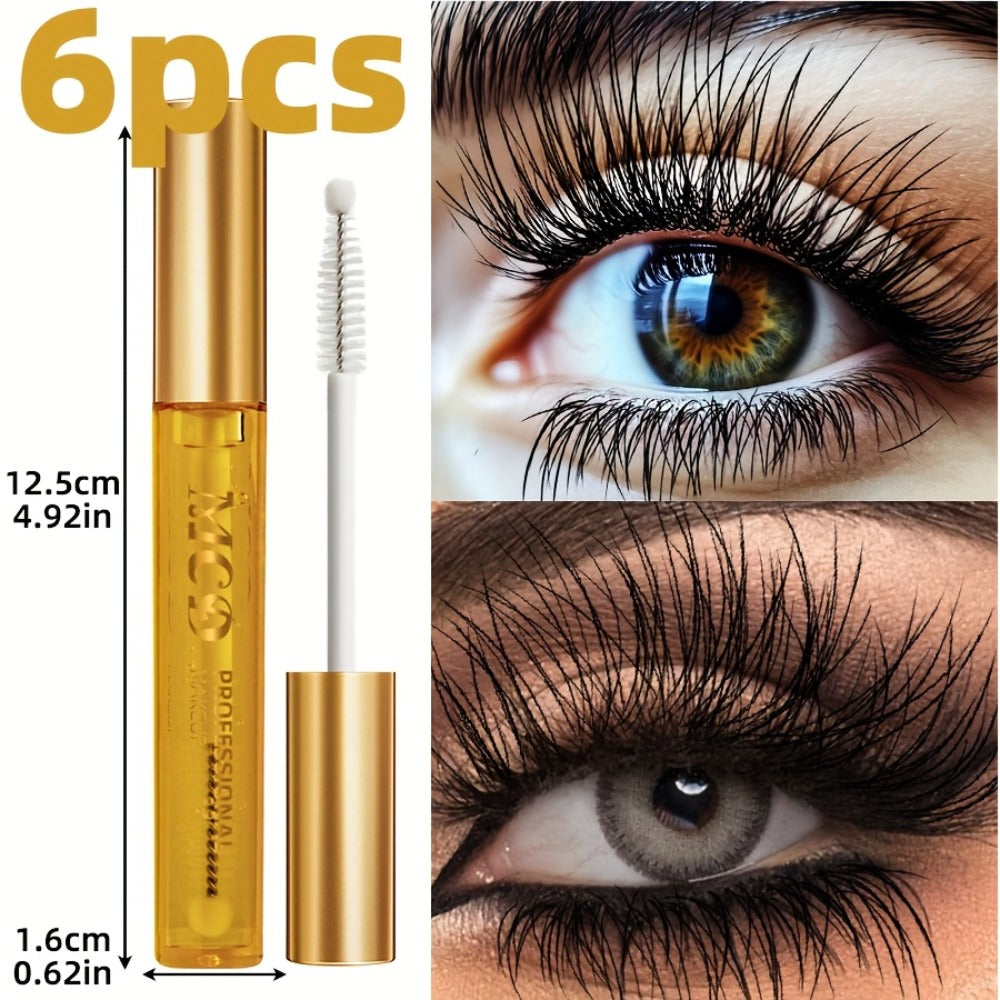 Eyelash Serum 6-Pack for Women - Natural Lash Growth & Enhancement Gel Formula, Conditioning Curling Effect — image 5