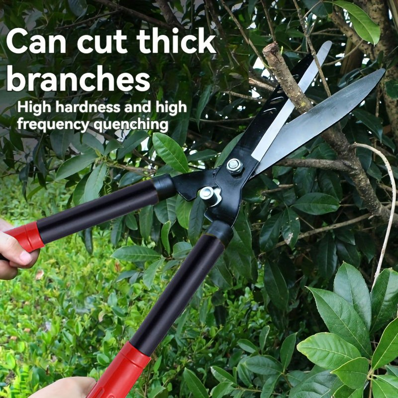 Long-Handle Hedge and Twig Shears, 20.4 Inches Overall with 10.8-Inch Blades and Red Grip Ends — image 7