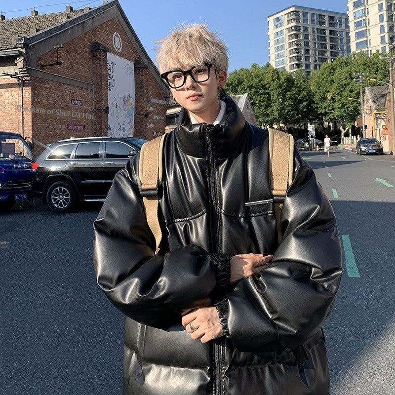 Mens New-Style Thickened Cotton Padded Jacket In American Street Style