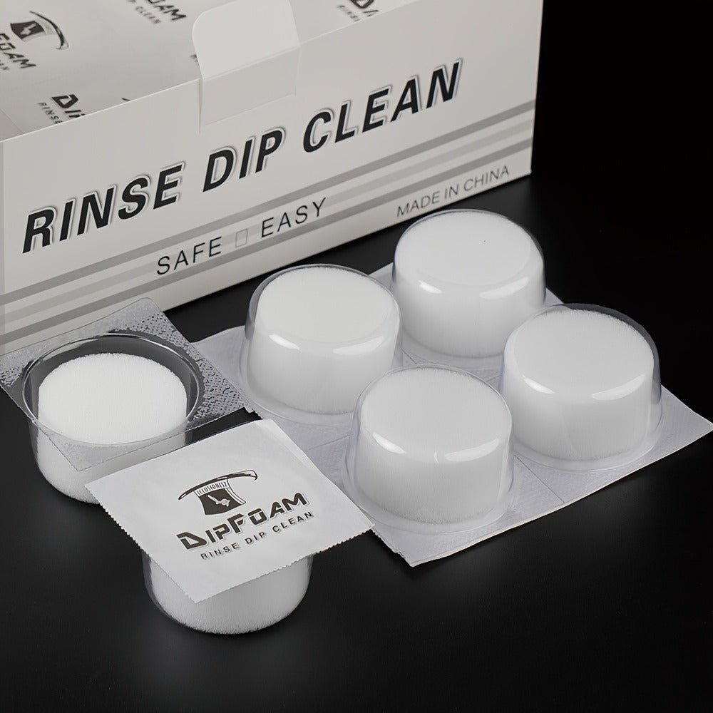 Tattoo Needle Dip Clean Cups 24pcs Foam Liner, Odorless Non-Electric Safe Cleaning for Cartridge & Traditional Needles — imag