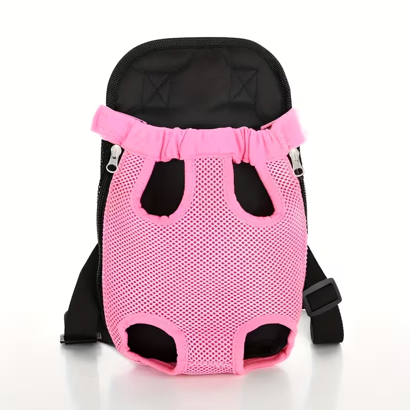 Front Chest Pet Carrier Backpack with Leg Openings, Adjustable Straps and 22 Color and Size Options — image 12