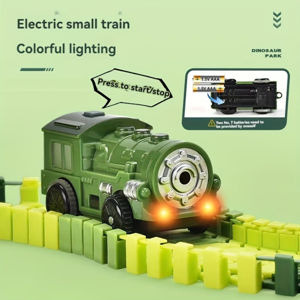 Electric Dinosaur Train Track Set 121pcs with the Listed Color, Size or Set Options for Everyday Use — image 6