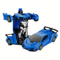 Robot Deformation Car for Kids 1:18 Blue & Red, One-Button Transform Remote Control Stunt Vehicle — image 15