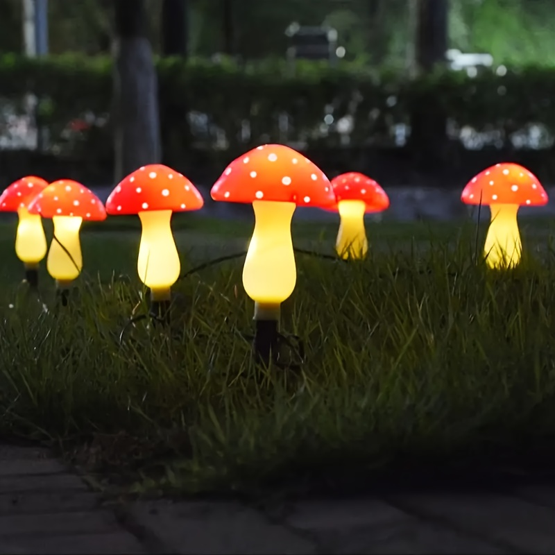 Solar Mushroom Garden Lights Outdoor 8 LED 8 Modes, for Garden, Pathway and Patio Lighting — image 7