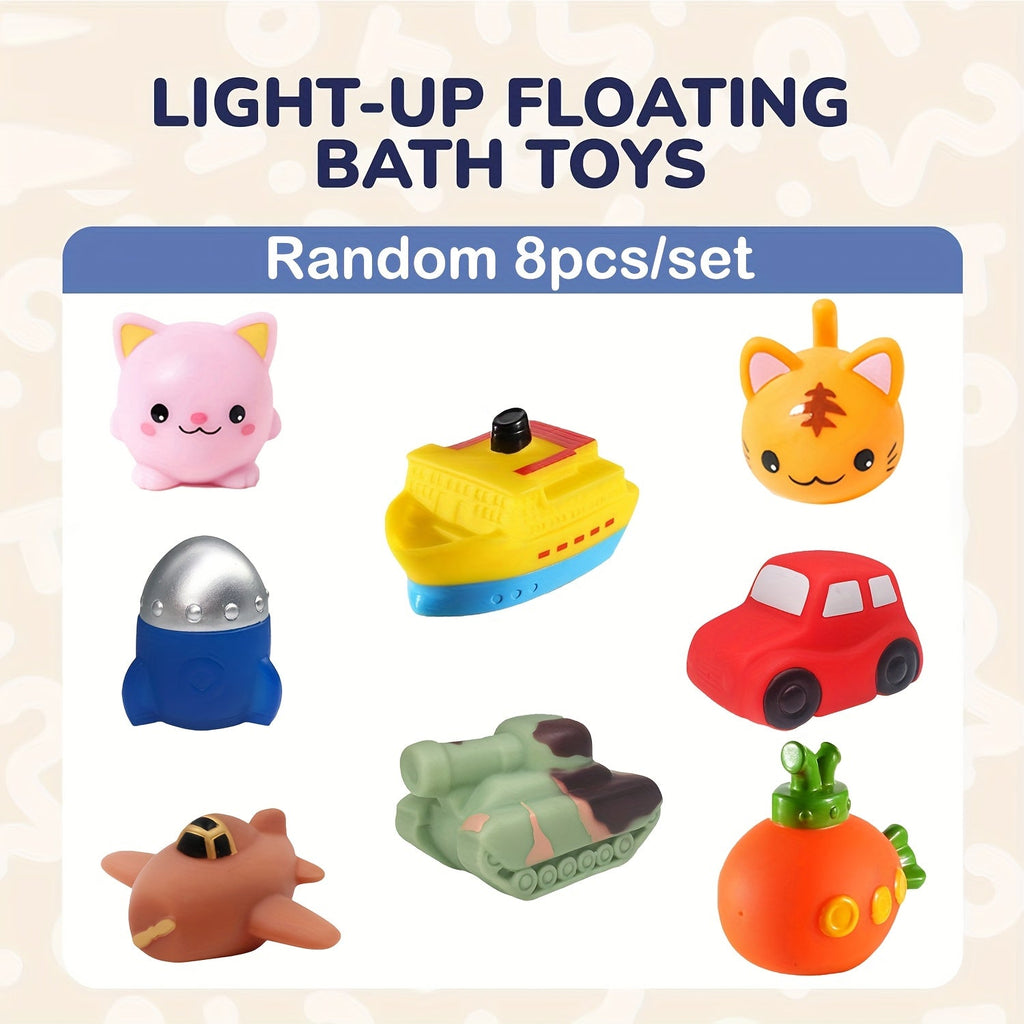 Floating Vehicle Bath Toy Sets with Light-Up 6-Piece, Light-Up 8-Piece or No-Light Options — image 10