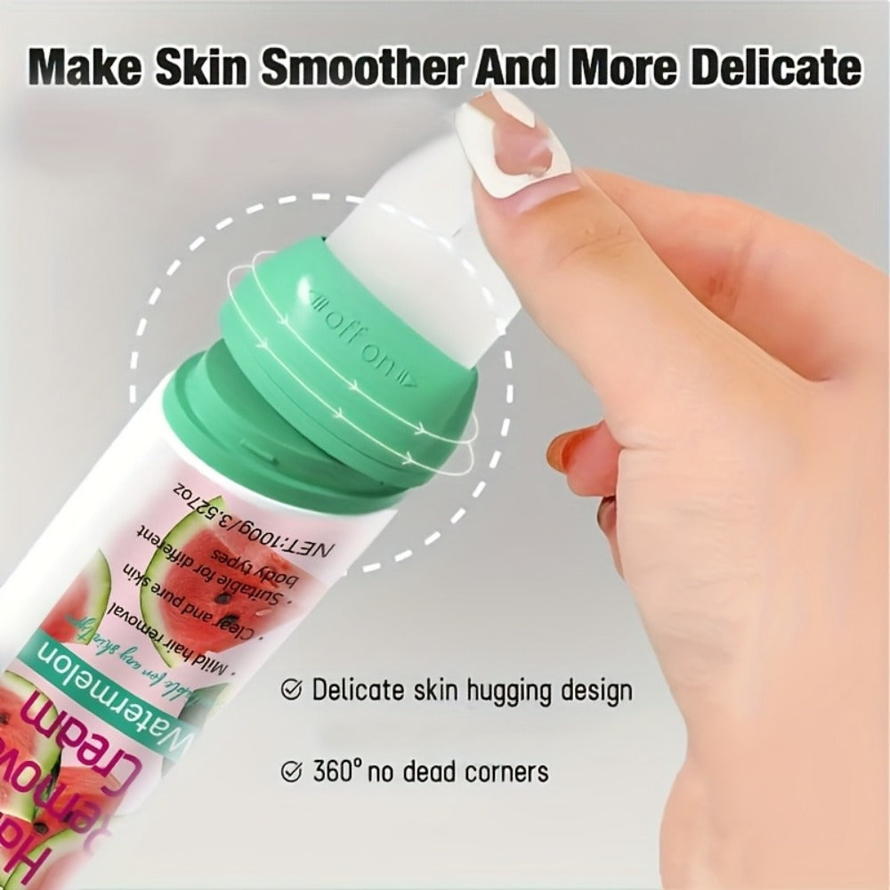 Hair Removal Cream ROZINO 100g Watermelon Roll-On Bottle with Carton for External Body Grooming — image 9