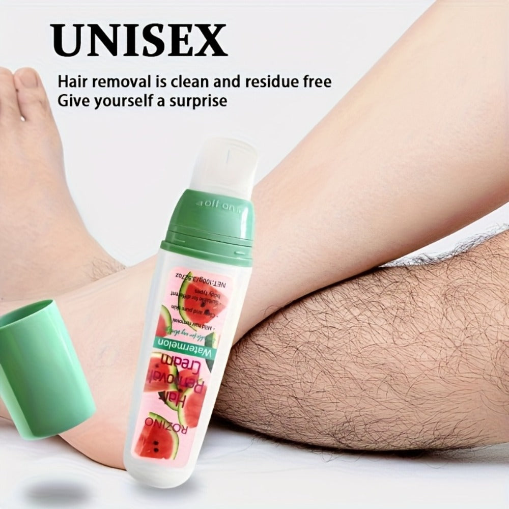 Hair Removal Cream ROZINO 100g Watermelon Roll-On Bottle with Carton for External Body Grooming — image 8