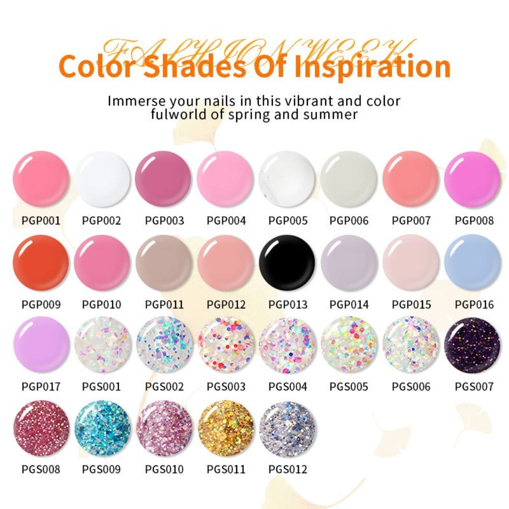 Gel Nail Polish Kit with UV Lamp & Electric Nail Drill – 12 Colors Gel Polish Set, Poly Extension Gel, Top & — image 24