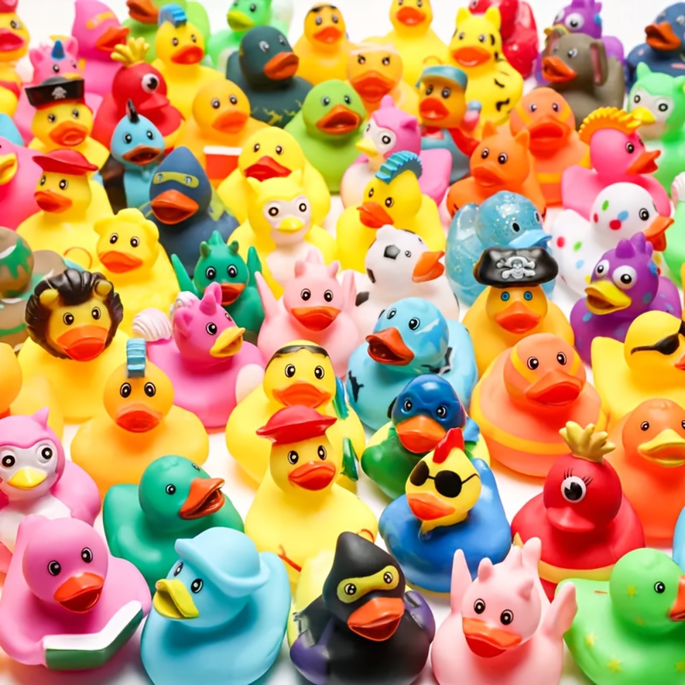 Mini Rubber Ducks Bulk Set, 2" Floating Bath Toy Variety for Kids, Cute Assorted Ducks for Bath Time — image 10