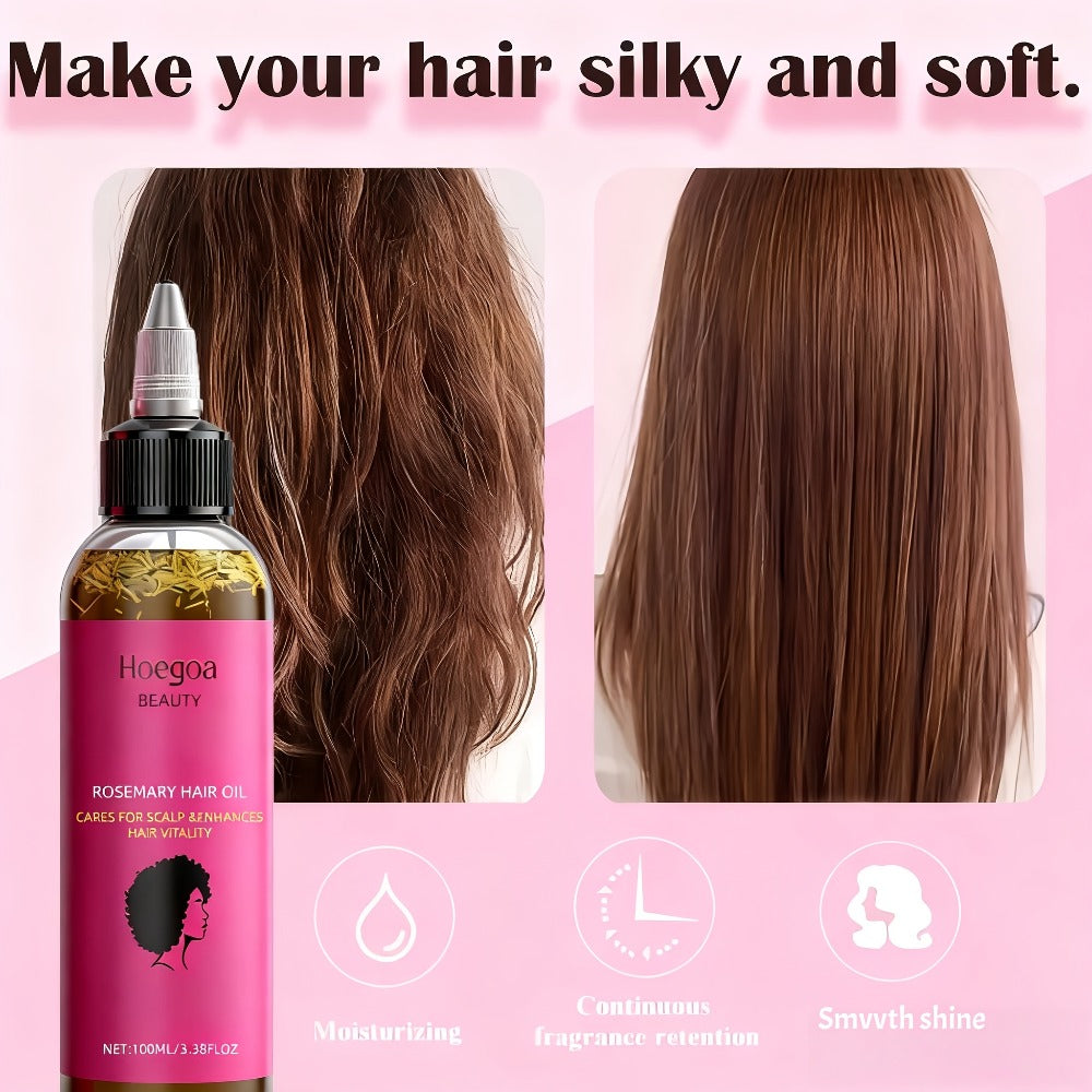 Hair Oil Hoegoa Rosemary Two-Bottle 100ml Gift Set with Pointed Applicators for Hair and Scalp Application — image 14