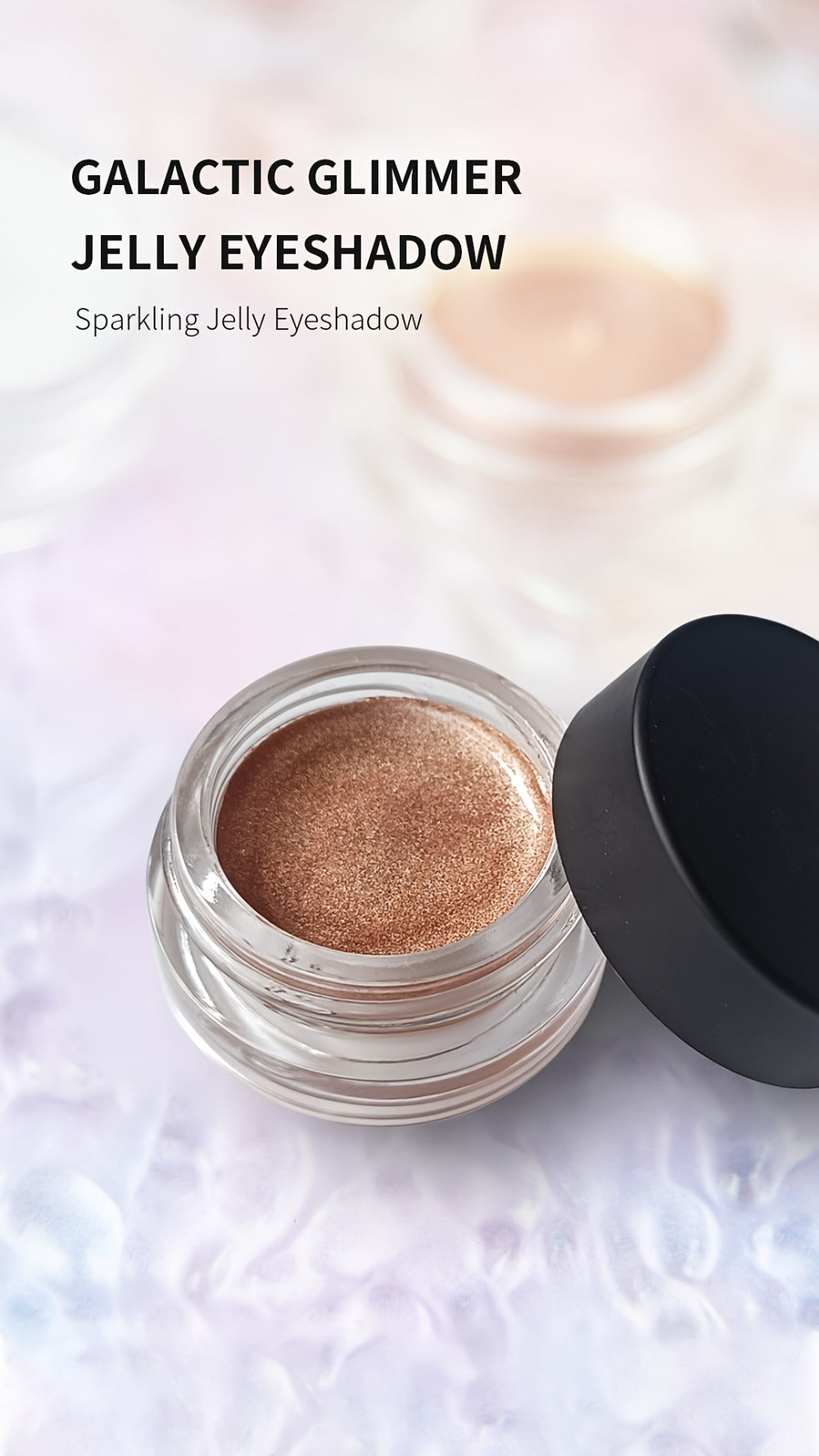 Jelly Gel Eyeshadow 2 Pack Sunset Copper Shimmer High Gloss Metallic Finish Fade Resistant, for Makeup, Travel and Everyday V