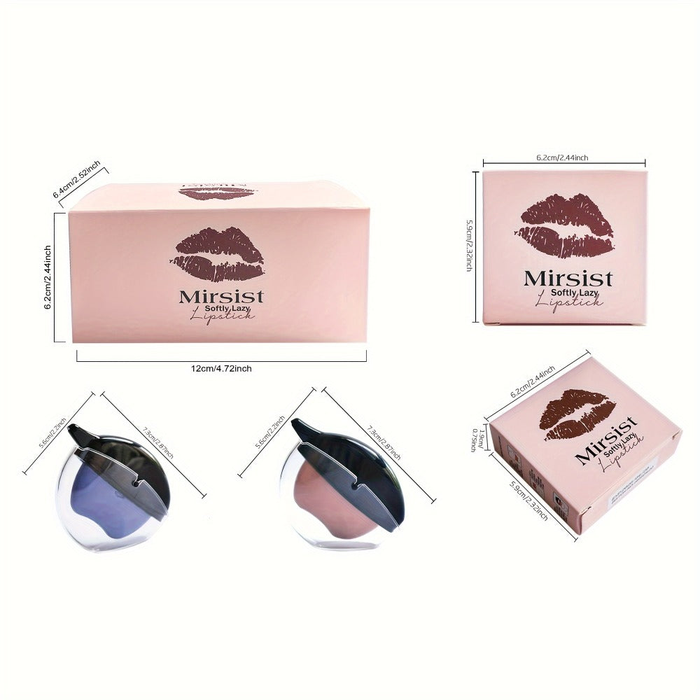 Lipstick Set, Mirsist 6-Piece Lip-Shaped Color Collection with Three Numbered Shade-Group Options — image 4