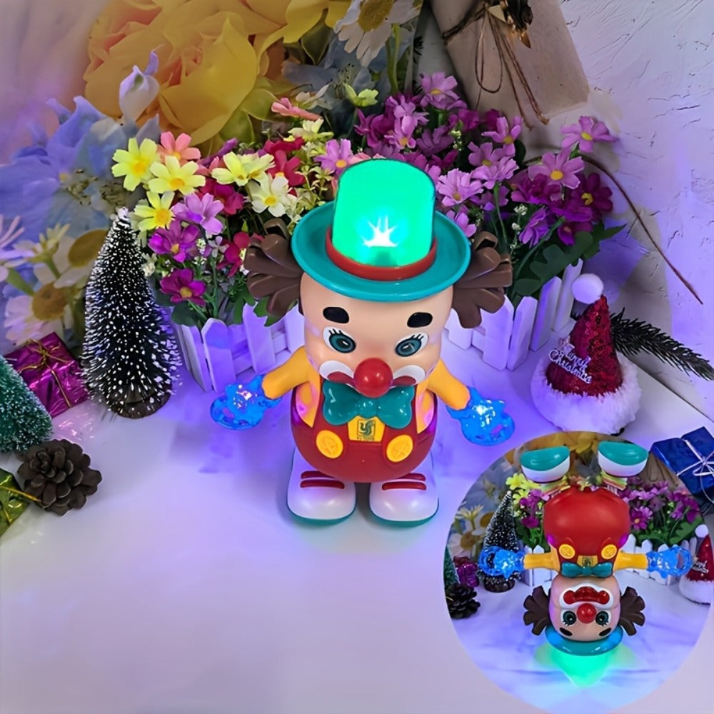 Dancing Clown Toy Doll with Light & Music, Swinging Fidget Toy for Kids Boys & Girls, Funny Weird Halloween Decoration — imag