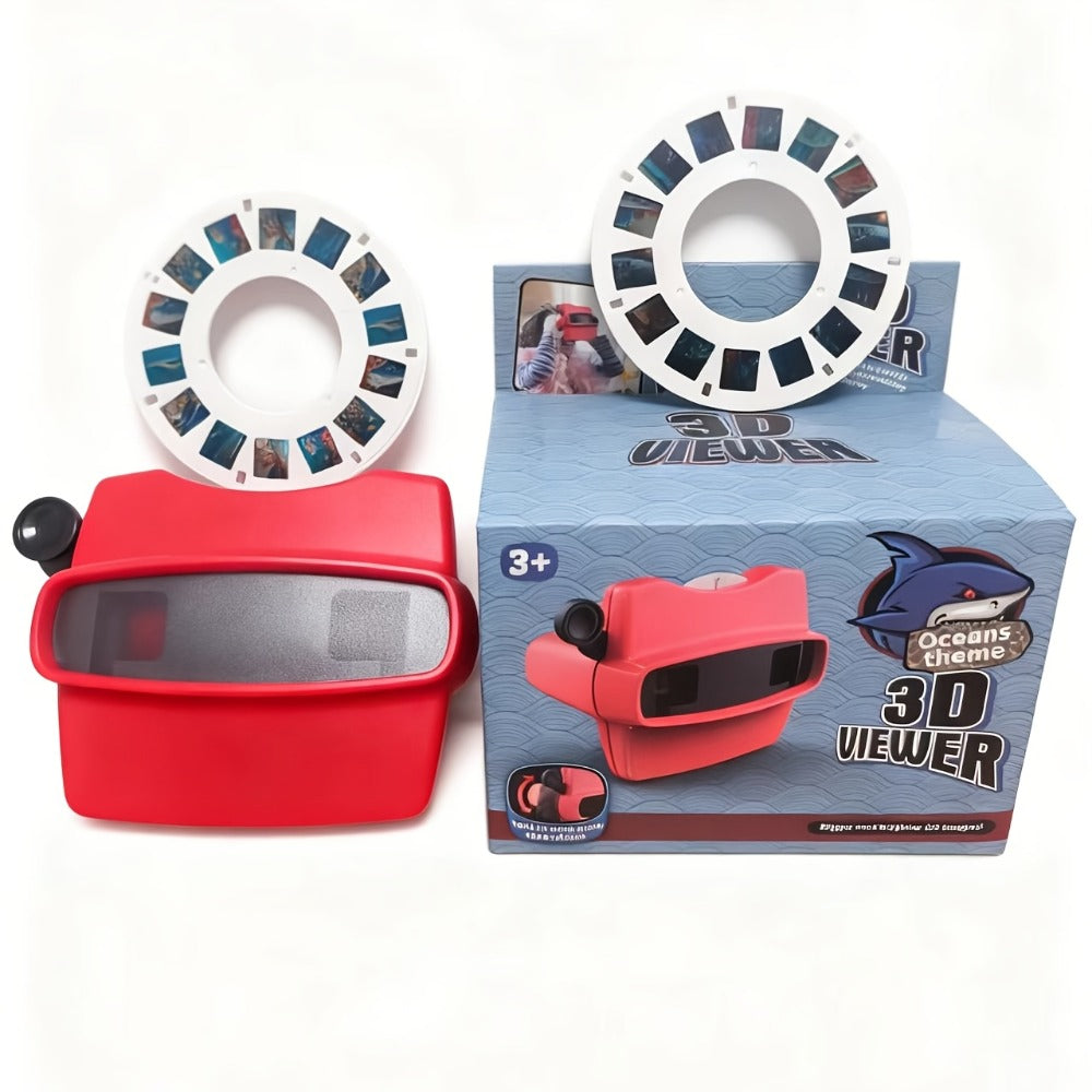 3D Slide Viewer Toy for Kids Ages 3+, Screen-Free Sideshow Projector with Space Ocean Animals Dinosaurs Slides — image 12