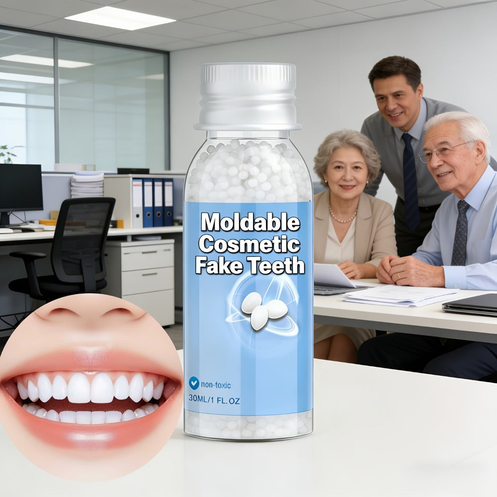 Moldable Fake Teeth Kit for Adults & Seniors, Temporary Dental Veneers Missing Tooth Filling Snap On Teeth — image 14