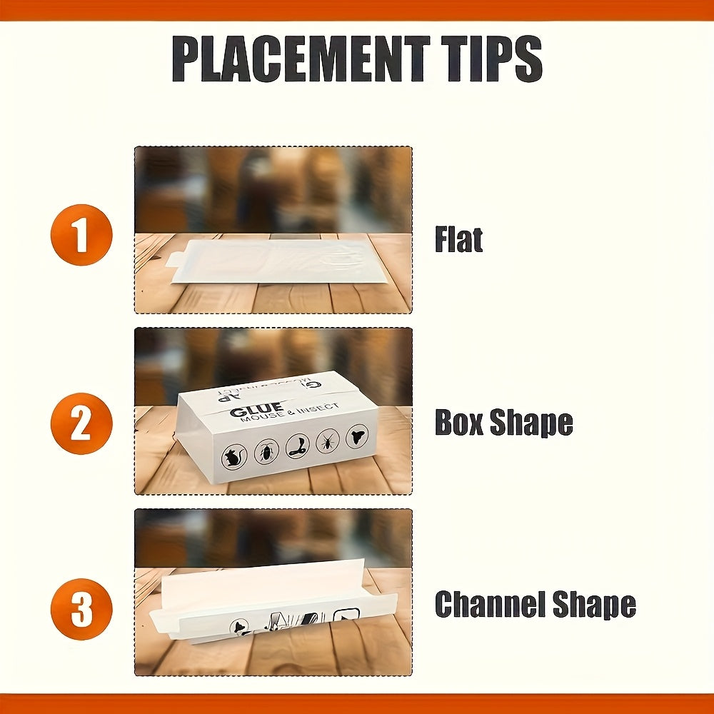 20-Piece Foldable Adhesive Insect Trap Cards for Flat, Box or Channel Placement Around Indoor Areas — image 3