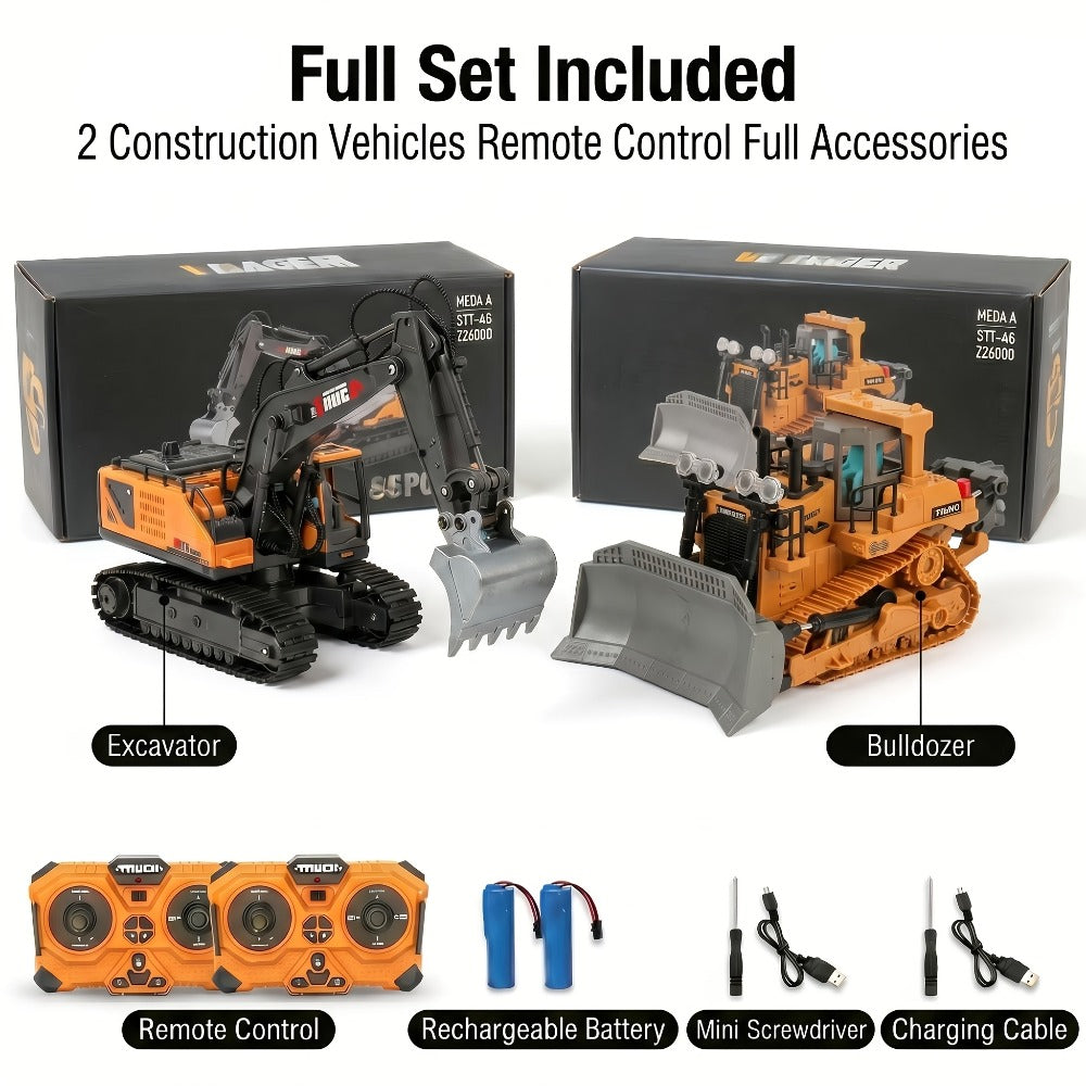 RC Construction Vehicle Set 2/3/4pcs with the Listed Color, Size or Set Options for Everyday Use — image 5