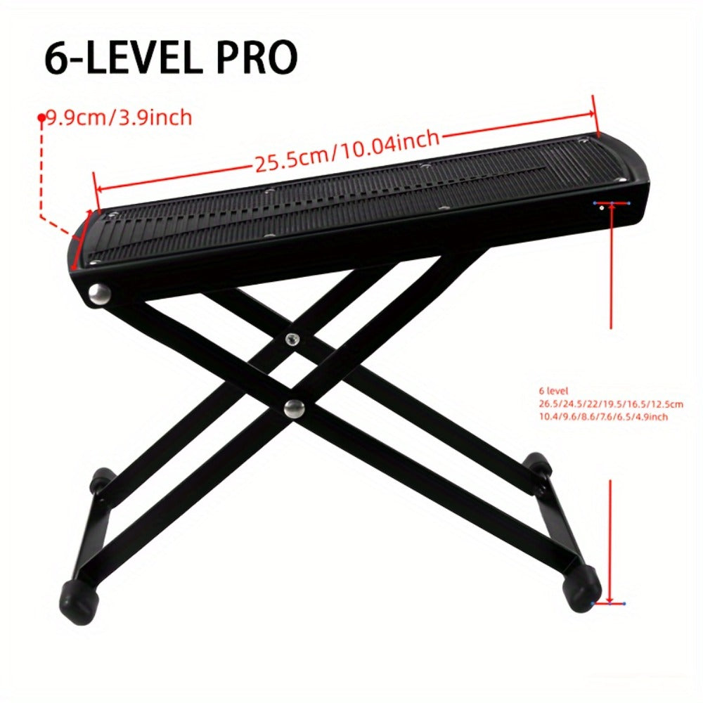 Adjustable Pedicure Footrest Stand 4-6 Level Non-Slip Portable Foot Rest for Nail Care – Professional Manicure Pedicure Tool 