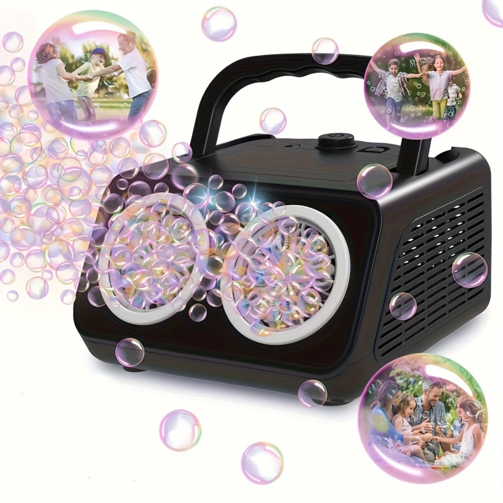 Dual-Wheel Bubble Machine with White Single-Unit or Black and Light White Two-Unit Bundle Labels — image 17