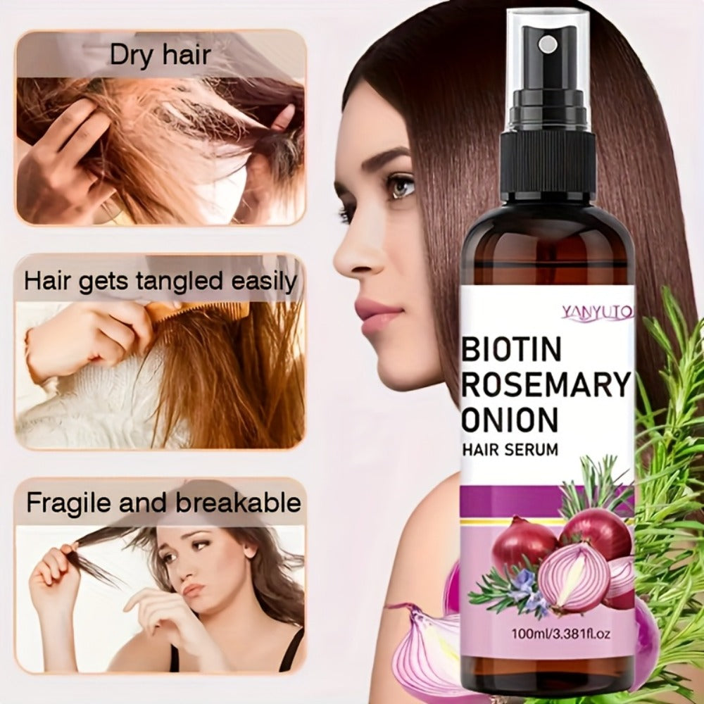 Biotin Rosemary Hair Growth Spray with Onion Extract for Bath Time, Home Spa and Personal Care — image 9