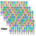 Bear Stackable Pencils 5-in-1 HB 59pcs No Sharpening Needed for Parties, Celebrations and Guest Favors — image 1