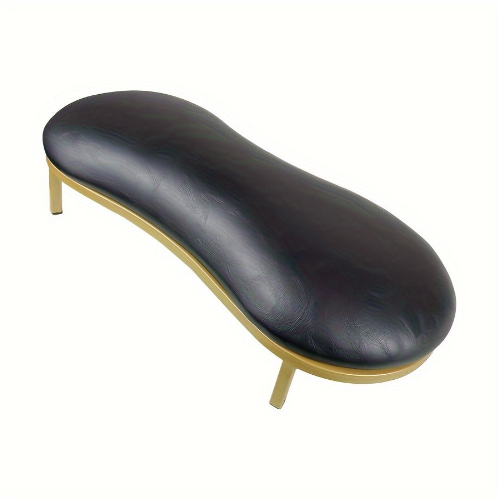 Nail Arm Rest with Metal Base Ergonomic Microfiber PU Cushion 15 Degree Tilt – Luxury Manicure Wrist Rest for Nail Salon Prof