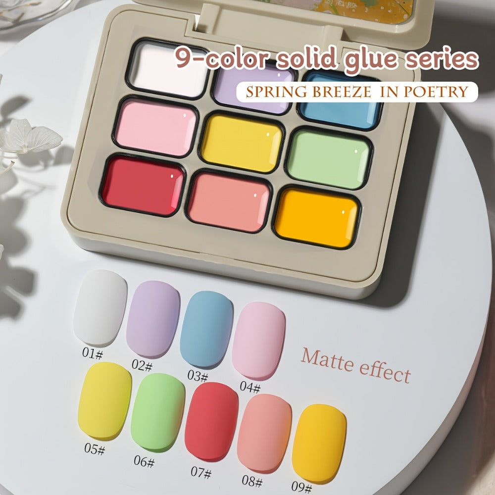 Gel Nail Polish MORDDA 9-Color Spring Breeze Set with Included LED Curing Pen for Home Nail Art — image 7