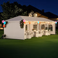 10x30ft Outdoor Party Tent Canopy with 5 Removable Sidewalls for Garden, Patio and Yard Use — image 1