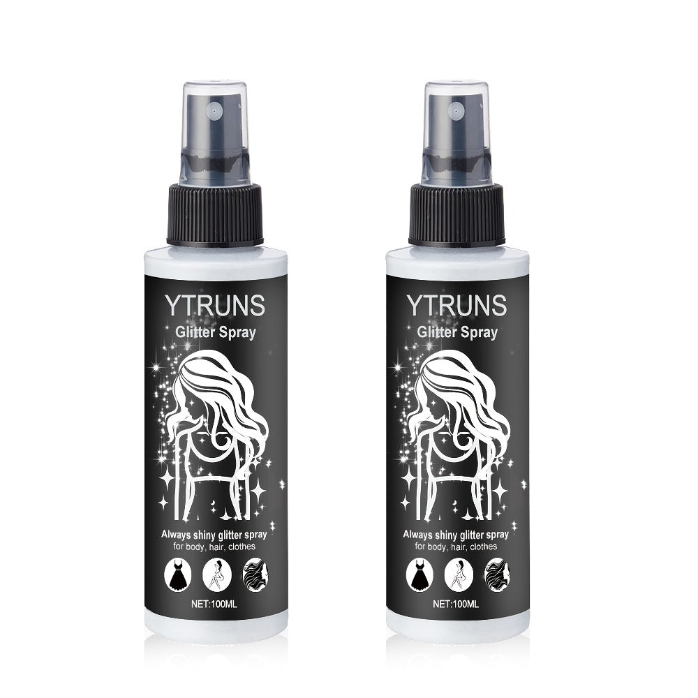 Glitter Spray for Hair & Body Quick Dry Shimmer Spray – High-Gloss Body Glitter for Face Lips Eyes Skin Festival Rave Party P