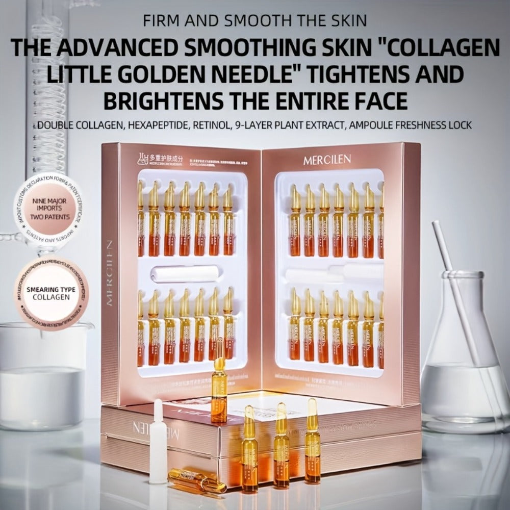 Retinol Face Serum 1.42oz - Collagen Peptide Anti Wrinkle Dropper Serum, Fragrance Free Sensitive Skin Daily Skincare for Wom